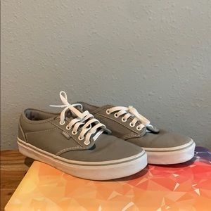 Size 8.5 women’s grey vans